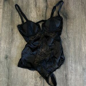 Victoria's Secret Black Lace Chemise